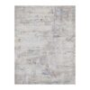 Abstract mosaic custom tufted rug, 6x9 feet, multi-color on gray New Zealand wool