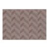 Rectangular wool rug with multi-layered chevron pattern in various shades of taupe