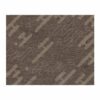 Custom tufted 8x10 rug with abstract fluid pattern in various shades of brown