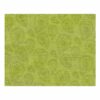 Modern spring green wool area rug with tonal carved paisley pattern