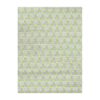 Grey and neon green custom tufted wool rug with lattice pattern, 9x12 feet