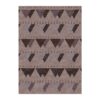 10'x14' tufted wool rug with modern triangle pattern in taupe and brown shades