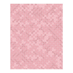 Pink abstract metaball texture wool tufted rug, 12x15 feet, featuring interconnected organic shapes in various pink hues