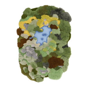 Custom Green Moss Rugs, Forest Lagoon