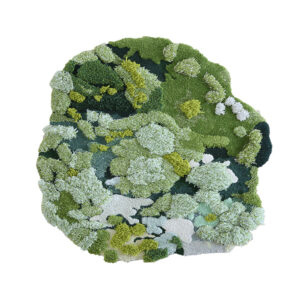 Custom Green Moss Rugs, Secluded Realms