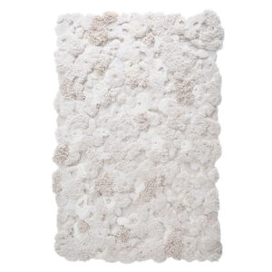 Custom Rectangular Moss Rugs White