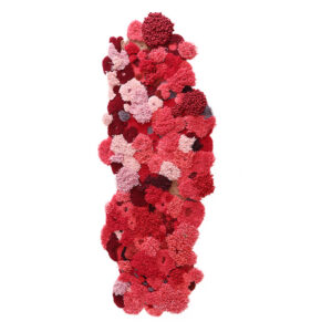 Custom Red Moss Rugs, Organic Shape