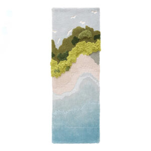 Custom Runner Moss Rugs Blue
