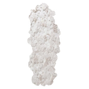 Custom White Moss Rugs, Organic Shape