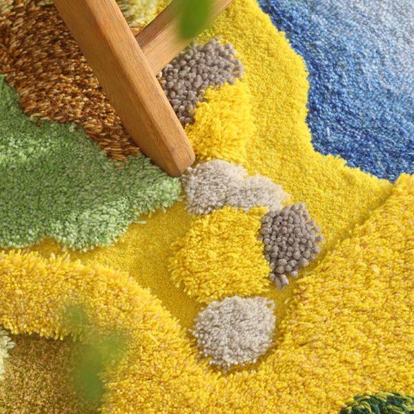 Custom Round Moss Rugs Green - Image 4