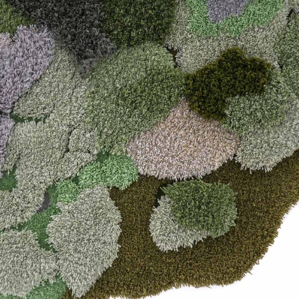Custom Green Moss Rugs, Forest Lagoon - Image 2