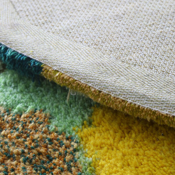 Custom Green Moss Rugs, Organic Shape - Image 4