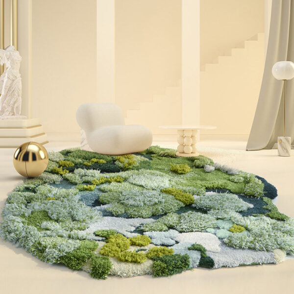 Custom Green Moss Rugs, Secluded Realms - Image 5