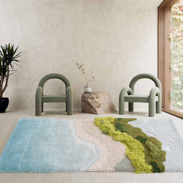 Custom Runner Moss Rugs Blue - Image 5